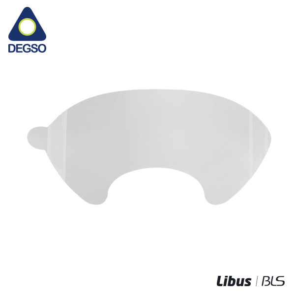 Protector de visor para pieza facial en acetato (paquete de 5 unidades)