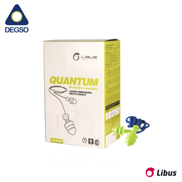 Tapón auditivo reutilizable sin estuche LIBUS® QUANTUM (caja 250 pares)