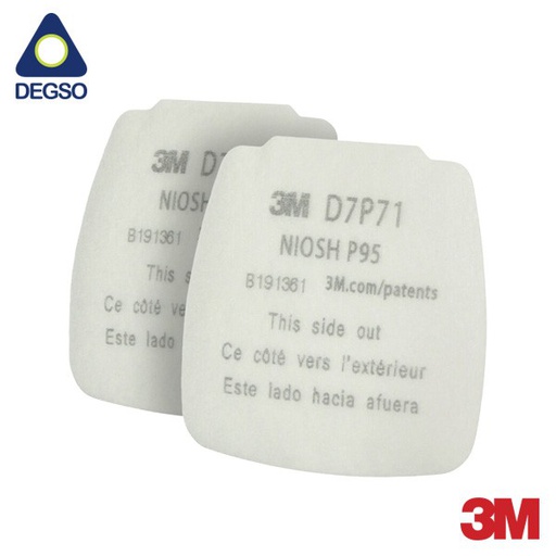 Prefiltro 3M™ Secure Click™ D7P71 (caja de 20 unidades)