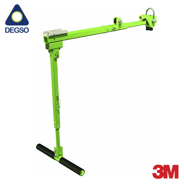 Sistema de elevación en lateral de postes extendible de 6 a 10 pies (1,8 a 3 m) DBI-SALA®  Pole Hoist System 8530253 para espacios confinados. La cabeza gira 360°.