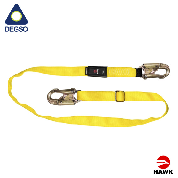 Eslinga de posicionamiento regulable de 1,2 m a 1,8 m con ganchos de 19 mm de díametro de apertua cumple EN 354:2011