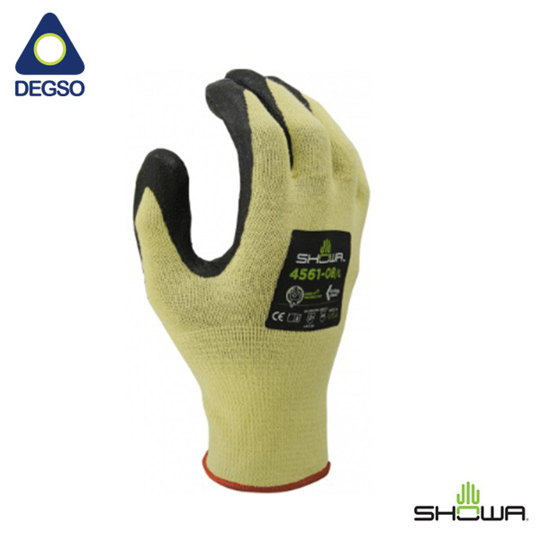 Guante anti corte y resistente al calor con palma de espuma de nitrilo SHOWA® 4561
