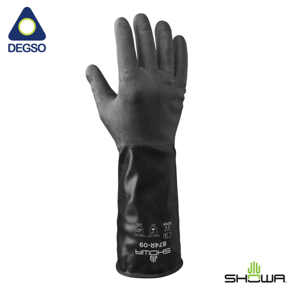 Guante de butilo para químicos SHOWA® 874R