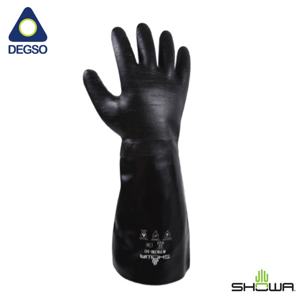 Guantes de neopreno reforzado sobre algodón 18&quot;