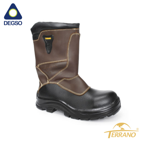 Bota de cuero punta composite suela PU 8202