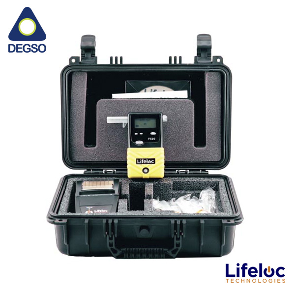 Alcoholímetro profesional portátil Lifeloc FC20 con impresora de cable