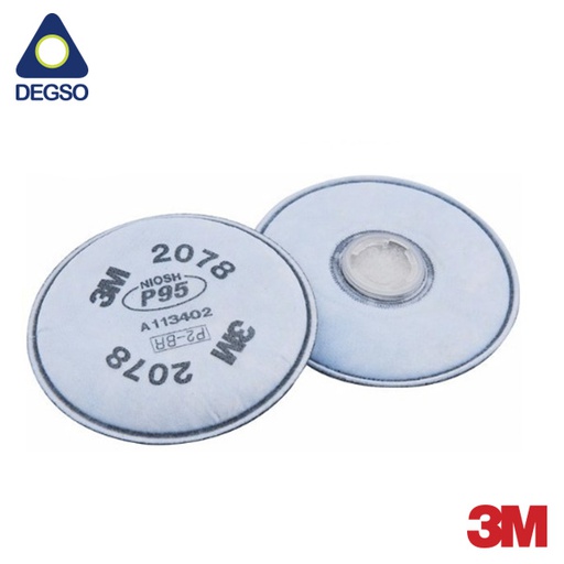 Disco 3M™ 2078 para partículas P95 y niveles molestos de vapores orgánicos y gases ácidos