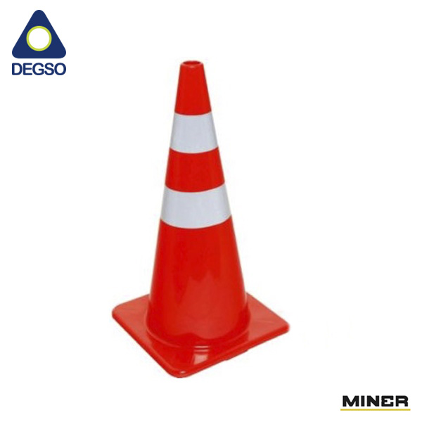 Cono ENVIRO profesional con 2 bandas reflectivas tipo IV 70cm 70cm (28'') -  7 LBR peso