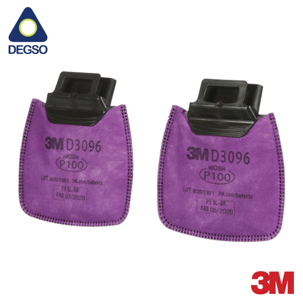 Filtro 3M™ Secure Click™ D3096 para partículas P100 y niveles molestos de gases ácidos