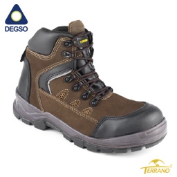 Botín de cuero punta de composite planta PU 6302R