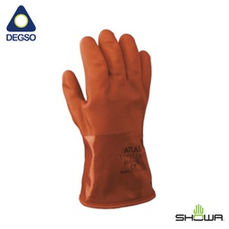 Guantes de pvc sobre forro térmico -20 grados