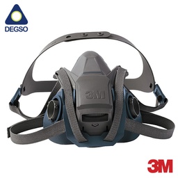 [3M6501QL] Pieza facial de media cara de silicona con ajuste rápido 3M™ serie 6500QL