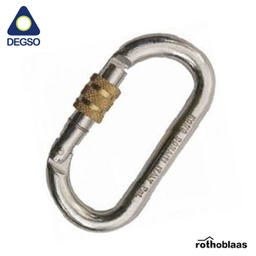 [RBAS3055] Mosquetón de aluminio/acero simétrico con cierre manual -CLASTE