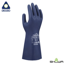 Guante de nitrilo biodegradable para quimicos SHOWA® CN740