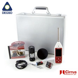 [CICK1710] Kit Calibrador acústico y Sonómetro Cirrus CR:1710 Clase 1, modelo Optimus Green para ruido ambiental y Ocupacional