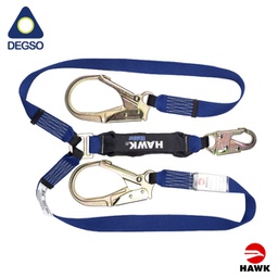 [HAWK671KNC-6ft] Eslinga de vida de doble brazo de kevlar, 1,8 m. ANSI Z359.13-2013