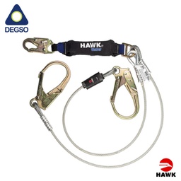[HAWK671LC-6FT] Línea de vida doble brazo de cable 5/16&quot; HAWK® 671LC-6FT (ANSI)