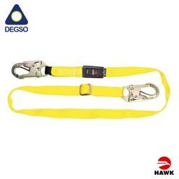 [HAWK602AC-STD] Eslinga de posicionamiento regulable de 1,2 m a 1,8 m con ganchos de 21 mm de díametro de apertura cumple ANSI Z359.3-2019