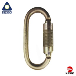 [HAWKMA-012 ECO] Mosquetón ovalado simétrico de acero cierre automático, apertura 1/2" HAWK® MA-012 ECO