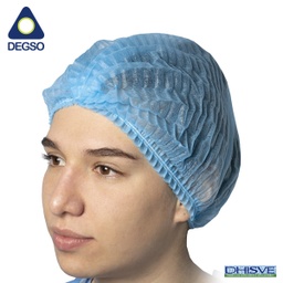 [DG316] Cofia desechable azul tipo acordeón (paquete de 2000 unidades)