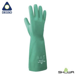 Guante de nitrilo para químicos SHOWA® 737 (funda de 12 pares)