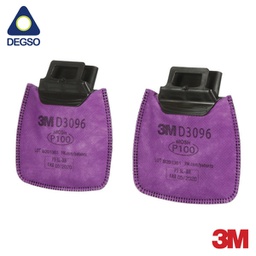 [3MD3096] Filtro 3M™ Secure Click™ D3096 para partículas P100 y niveles molestos de gases ácidos