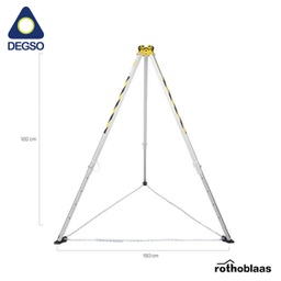 [RBASTRI2115] Trípode De Aluminio Regulable Altura Máxima 2,10 M